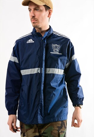 ADIDAS BLUE ADIDAS JACKET.