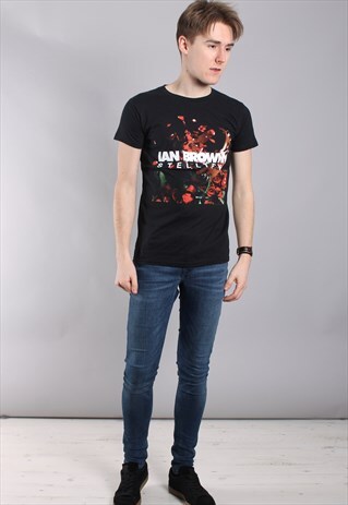 IAN BROWN OF STONE ROSES 2010 STELLIFY TOUR T-SHIRT