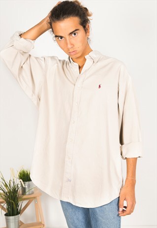 VINTAGE 80S POLO RALPH LAUREN SHIRT / R034