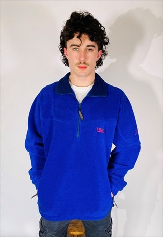 VINTAGE SIZE L REGATTA FLEECE SWEATSHIRT IN BLUE