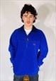 Vintage Size L Regatta Fleece Sweatshirt In Blue