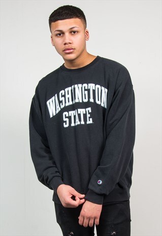 VINTAGE CHAMPION SWEATSHIRT WASHINGTON STATE SWEATER