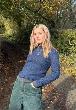Vintage Ted Baker Soft Patterned Knitted Jumper