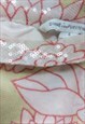 Y2K RARE DIANE VON FURSTENBERG FLORAL SEQUIN COCKTAIL DRESS