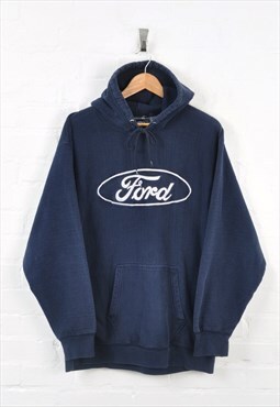 Vintage Ford Hoodie Sweater Navy XL
