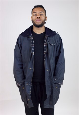 VINTAGE 90'S GREEN WAX JACKET