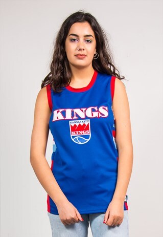 90'S NBA KANSAS CITY KINGS BASKETBALL VEST JERSEY TOP