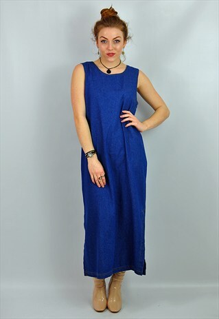 VINTAGE DENIM MAXI DRESS
