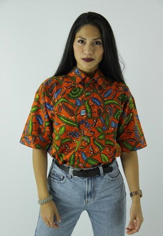 AFRICAN SHIRT ORANGE