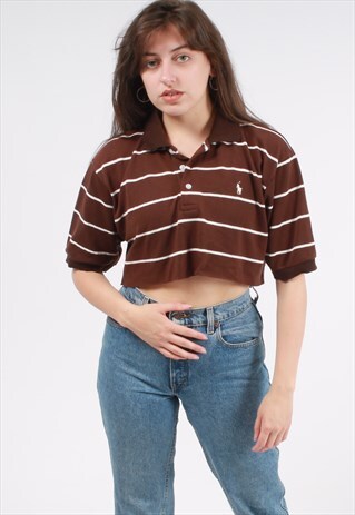 VINTAGE POLO RALPH LAUREN CROPPED POLO SHIRT