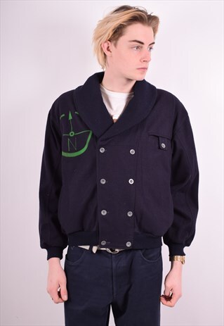 JC DE CASTELBAJAC MENS VINTAGE JACKET LARGE NAVY BLUE 90'S