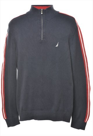 VINTAGE NAUTICA POLO NECK JUMPER - L