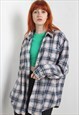 VINTAGE 90'S CHECK FLANNEL OVERSIZE GRUNGE SHIRT MULTI