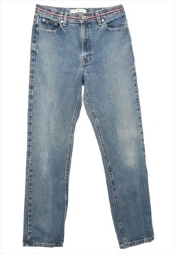 Medium Wash Tommy Hilfiger Straight Fit Jeans - W30