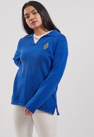 VINTAGE RALPH LAUREN V-NECK JUMPER