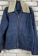 Navy Tommy Hilfiger Bomber Jacket Men's Small