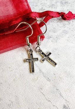 Traditional Cross Earrings