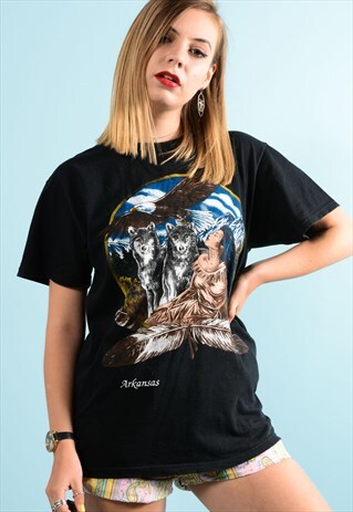 WOLF GRAPHIC TEE SHIRT