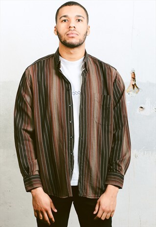 VINTAGE STRIPED MINIMALIST SHIRT