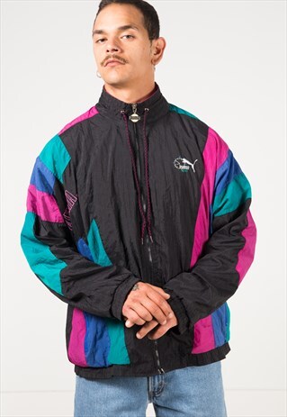 VINTAGE 80S PUMA SHELL SPORT JACKET / S1152