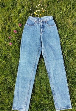 Vintage Unworn 90's High Rise Light Blue Mom Jeans