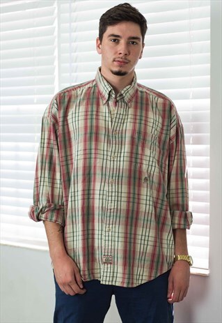 VINTAGE TOMMY HILFIGER SHIRT LOGO 90S L 15.7