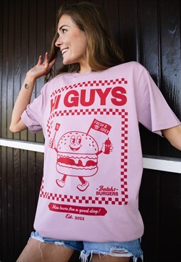 Hi Guys Women's Burger Graphic T-Shirt