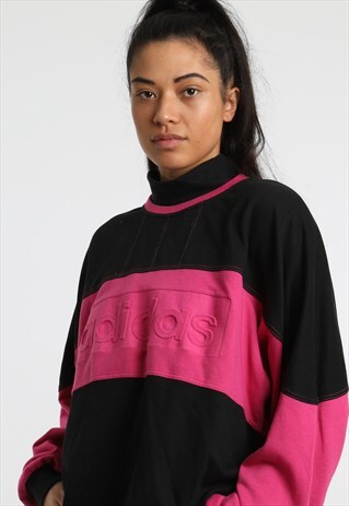 90S RARE ADIDAS EMBOSSED SWEATSHIRT