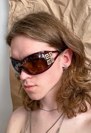 VINTAGE Y2K GIVENCHY RAVE FESTIVAL MASK SUNGLASSES / 90S