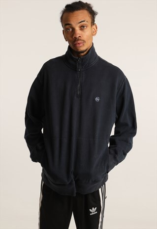 VINTAGE NAUTICA COMPETITION EMBROIDERED 1/4 ZIP SWEATSHIRT