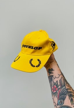 Vintage 90s DUNLOP Embroidered Hat Cap