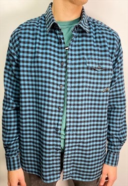 Vintage Barbour flannel checked shirt (XL)