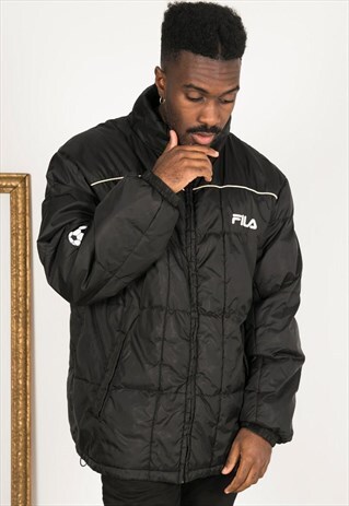 VINTAGE 80'S FILA SPORT PUFFER JACKET / S0602