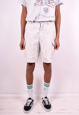 NAUTICA MENS VINTAGE SHORTS W30 BEIGE 90'S