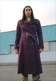 y2k Vintage rare nos Versace purple trench coat