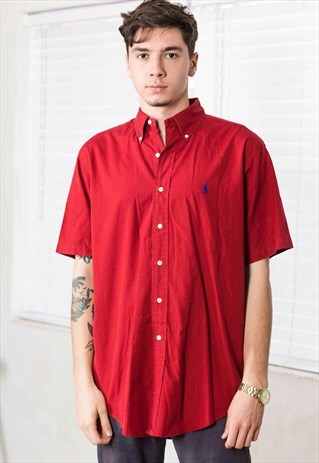 VINTAGE RALPH LAUREN SHIRT LOGO 90S M 7.2