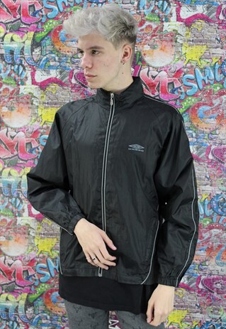 VINTAGE UMBRO SHELL JACKET / WINDBREAKER BRANDED SPORTSWEAR