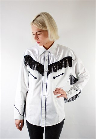 VINTAGE 70'S MEXICAN WHITE SHIRT