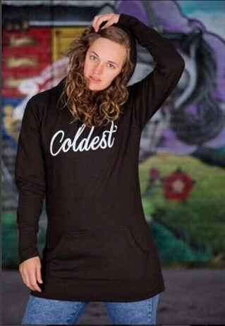 COLDEST LONG-LINE LADIES HOODIE