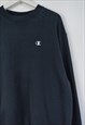 VINTAGE CHAMPION SWEATSHIRT CLASSIC SPORT IN BLACK M