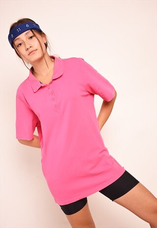 90'S RETRO ATHLEISURE SPORTS POLO T-SHIRT TEE