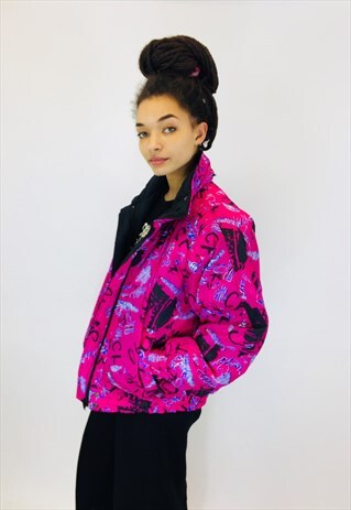 COLOURFUL RAVE SKI BOMBER COAT