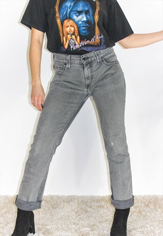 MID RISE STRETCHY SLIM FIT GREY LEVI JEANS