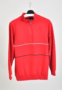 Vintage 90s 1/4 zip sweatshirt in red