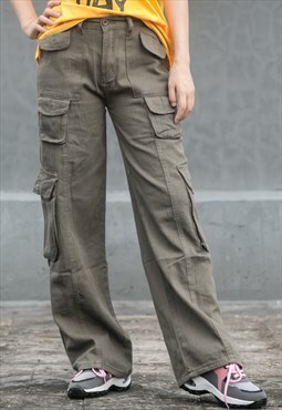 Miillow low-rise wide-leg cargo trousers