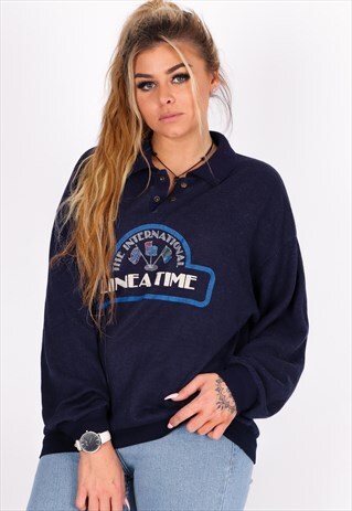 VINTAGE NAVY SWEATSHIRT NSW124
