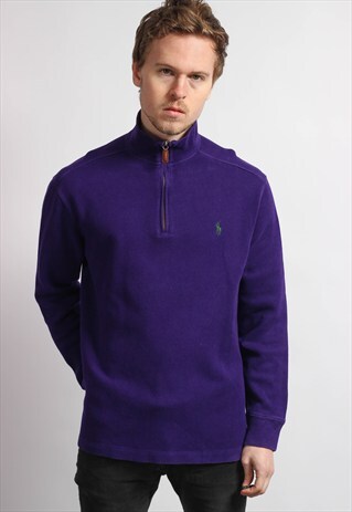 VINTAGE RALPH LAUREN HALF ZIP SWEATSHIRT
