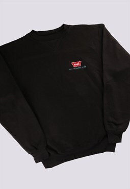 Vintage   Sweatshirt Black Small Warn Crewneck