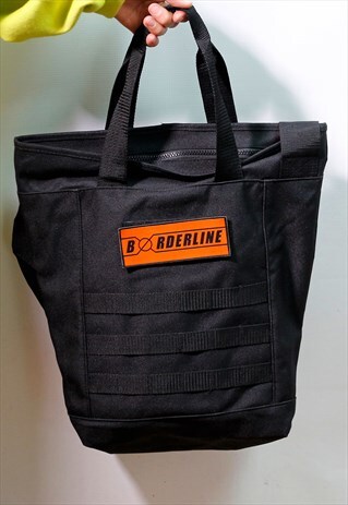 UTILITY TOTE BAG ORANGE PATCH