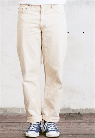 VINTAGE BEIGE LEE JEANS